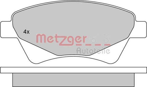 Metzger 1170255 - Əyləc altlığı dəsti, əyləc diski furqanavto.az