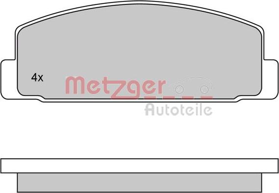 Metzger 1170206 - Əyləc altlığı dəsti, əyləc diski furqanavto.az