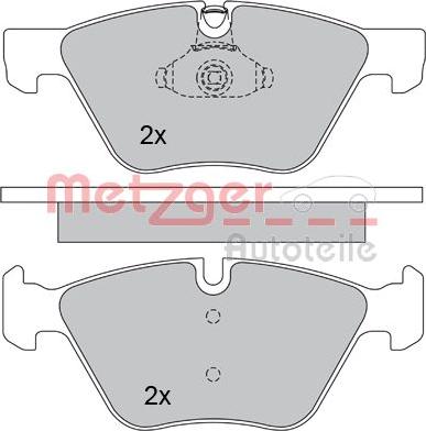 Metzger 1170203 - Əyləc altlığı dəsti, əyləc diski furqanavto.az