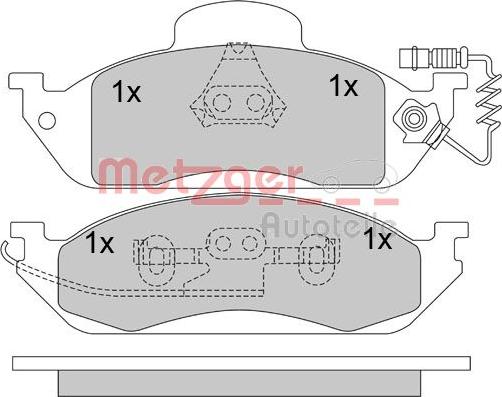 Mercedes-Benz 1634200320 - Əyləc altlığı dəsti, əyləc diski furqanavto.az