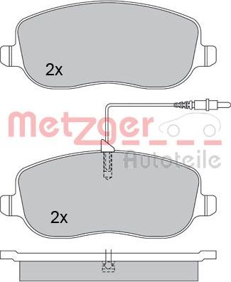 Metzger 1170232 - Əyləc altlığı dəsti, əyləc diski furqanavto.az