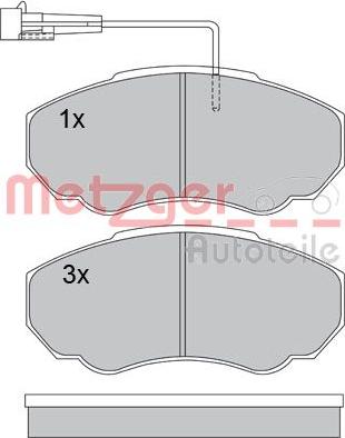 Metzger 1170227 - Əyləc altlığı dəsti, əyləc diski furqanavto.az