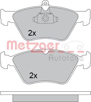 Metzger 1170279 - Əyləc altlığı dəsti, əyləc diski furqanavto.az