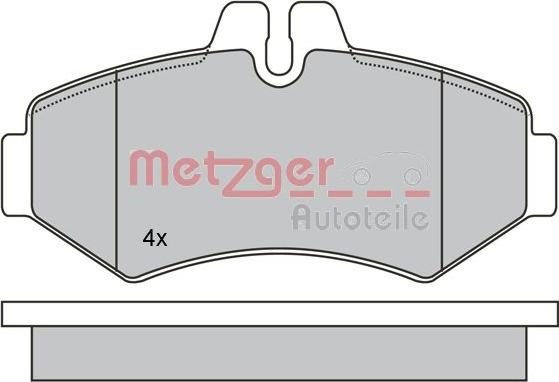 Metzger 1170274 - Əyləc altlığı dəsti, əyləc diski furqanavto.az