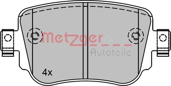 Metzger 1170792 - Əyləc altlığı dəsti, əyləc diski furqanavto.az