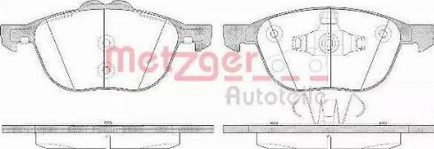 Metzger 1170765 - Əyləc altlığı dəsti, əyləc diski furqanavto.az