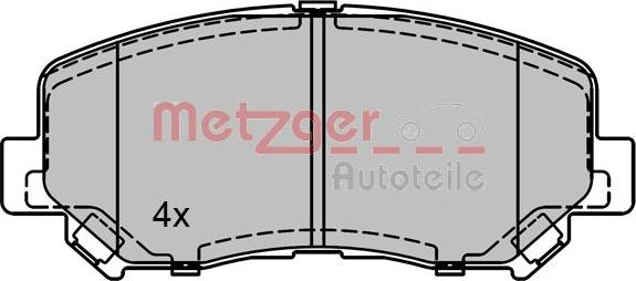 Metzger 1170788 - Əyləc altlığı dəsti, əyləc diski furqanavto.az