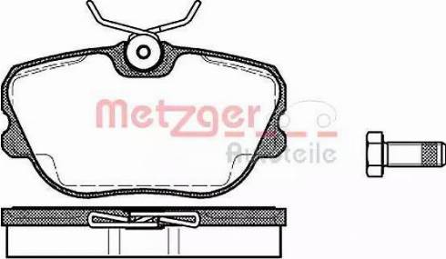 Metzger 1170722 - Əyləc altlığı dəsti, əyləc diski furqanavto.az