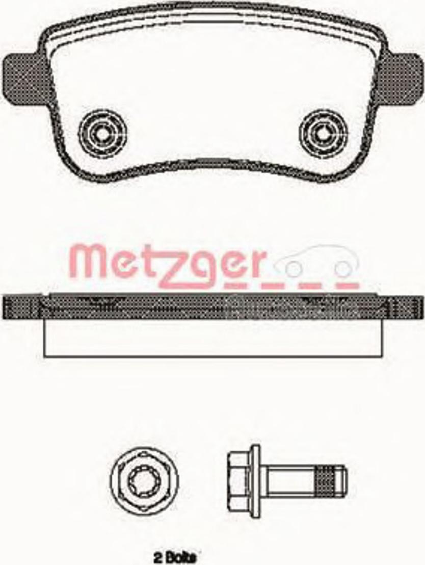 Metzger 138700 - Əyləc altlığı dəsti, əyləc diski furqanavto.az