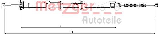 Metzger 12.0730 - Kabel, dayanacaq əyləci furqanavto.az