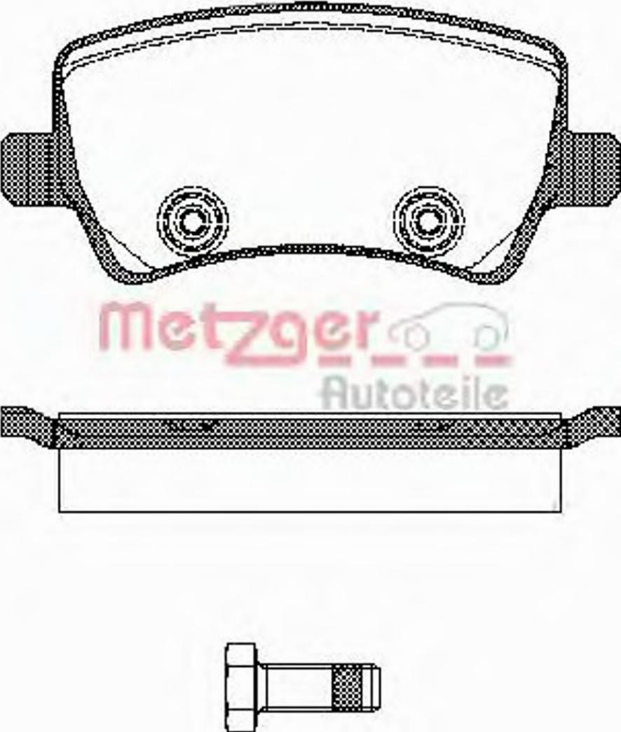 Metzger 123600 - Əyləc altlığı dəsti, əyləc diski furqanavto.az