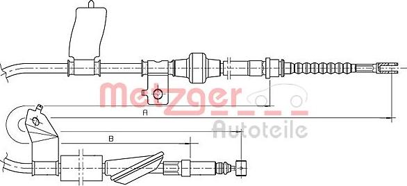 Metzger 17.4018 - Kabel, dayanacaq əyləci furqanavto.az