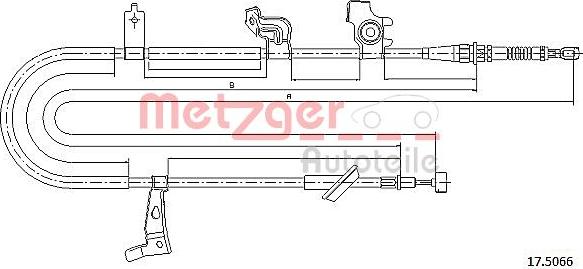 Metzger 17.5066 - Kabel, dayanacaq əyləci furqanavto.az