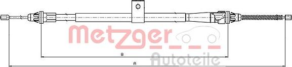 Metzger 17.0009 - Kabel, dayanacaq əyləci furqanavto.az