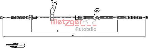 Metzger 17.1480 - Kabel, dayanacaq əyləci furqanavto.az