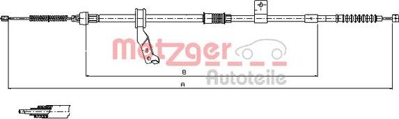 Metzger 17.1481 - Kabel, dayanacaq əyləci furqanavto.az