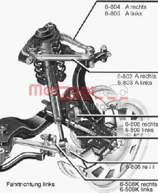 Metzger 88009611 - Yolun idarəedici qolu furqanavto.az