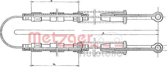 Metzger 321.4 - Saxlama braketi, əyləc şlanqı furqanavto.az