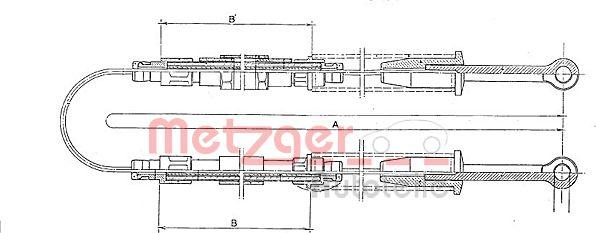 Metzger 321.5 - Kabel, dayanacaq əyləci furqanavto.az