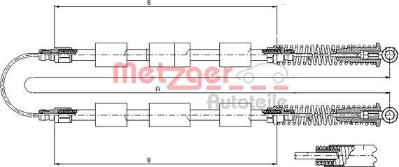 Metzger 321.20 - Kabel, dayanacaq əyləci furqanavto.az