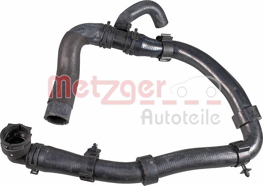 Metzger 2421620 - Radiator şlanqı furqanavto.az