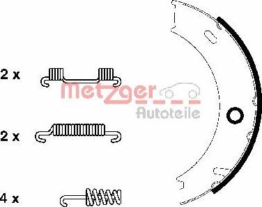 Metzger KR 956 - Əyləc başlığı dəsti, dayanacaq əyləci furqanavto.az