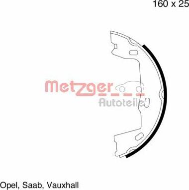 Metzger KR 347X - Əyləc başlığı dəsti, dayanacaq əyləci furqanavto.az