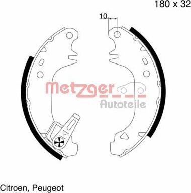 Metzger MG 508 - Əyləc Başlığı Dəsti furqanavto.az