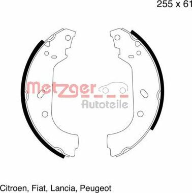 Metzger MG 600 - Əyləc Başlığı Dəsti furqanavto.az