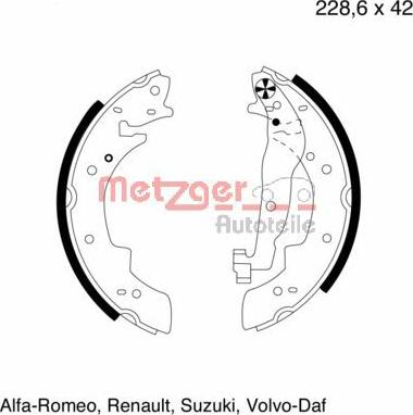 Metzger MG 300 - Əyləc Başlığı Dəsti furqanavto.az