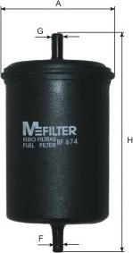 Mfilter BF 674 - Yanacaq filtri furqanavto.az