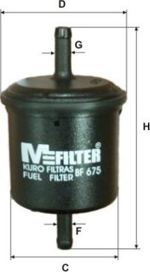 Mfilter BF 675 - Yanacaq filtri furqanavto.az