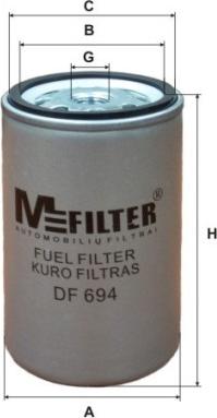 Mfilter DF 694 - Yanacaq filtri www.furqanavto.az