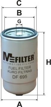 Mfilter DF 695 - Yanacaq filtri furqanavto.az