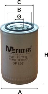 Mfilter DF 697 - Yanacaq filtri furqanavto.az