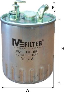 Mfilter DF 678 - Yanacaq filtri furqanavto.az