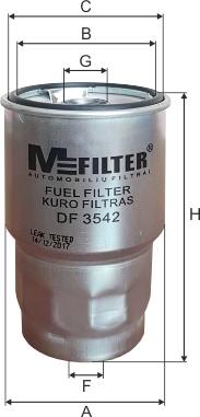 Mfilter DF 3542 - Yanacaq filtri furqanavto.az