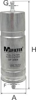 Mfilter DF 3564 - Yanacaq filtri furqanavto.az