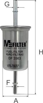 Mfilter DF 3563 - Yanacaq filtri furqanavto.az
