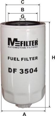 Mfilter DF 3504 - Yanacaq filtri furqanavto.az