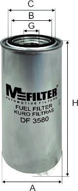 Mfilter DF 3580 - Yanacaq filtri furqanavto.az
