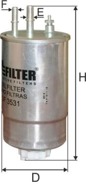 Mfilter DF 3531 - Yanacaq filtri furqanavto.az