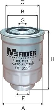 Mfilter DF 3522 - Yanacaq filtri furqanavto.az