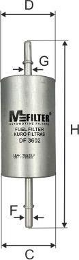 Mfilter DF 3602 - Yanacaq filtri furqanavto.az