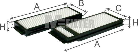 Mfilter K 9009-2 - Filtr, daxili hava www.furqanavto.az