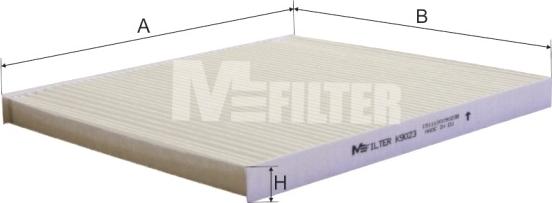 Mfilter K 9023 - Filtr, daxili hava furqanavto.az