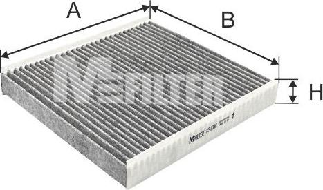 Mfilter K 9104C - Filtr, daxili hava furqanavto.az