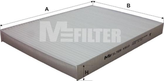 Mfilter K 910 - Filtr, daxili hava furqanavto.az