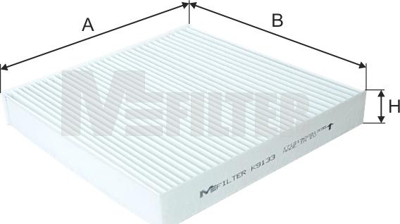 Mfilter K 9133 - Filtr, daxili hava furqanavto.az