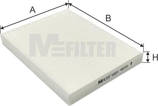 Mfilter K 9223 - Filtr, daxili hava furqanavto.az